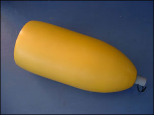 Cylinder Boat Guide Buoy - Yellow Foam